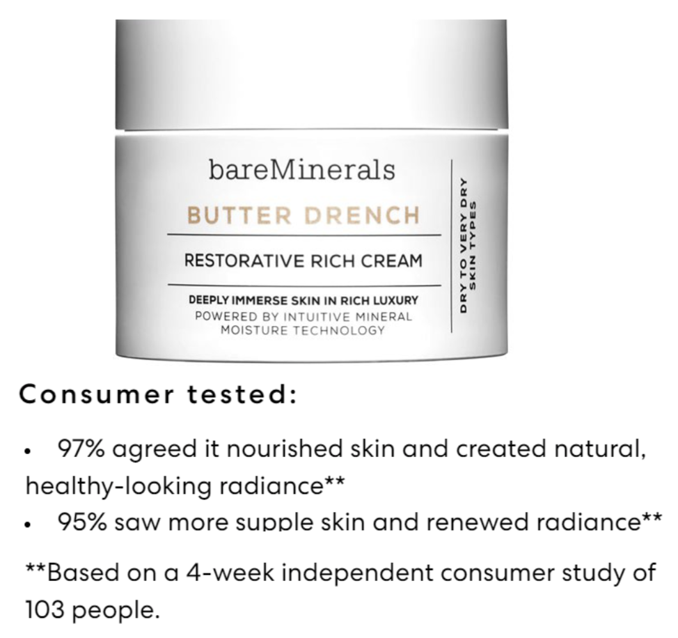 Bare Minerals - Butter Drench - Claims in Action