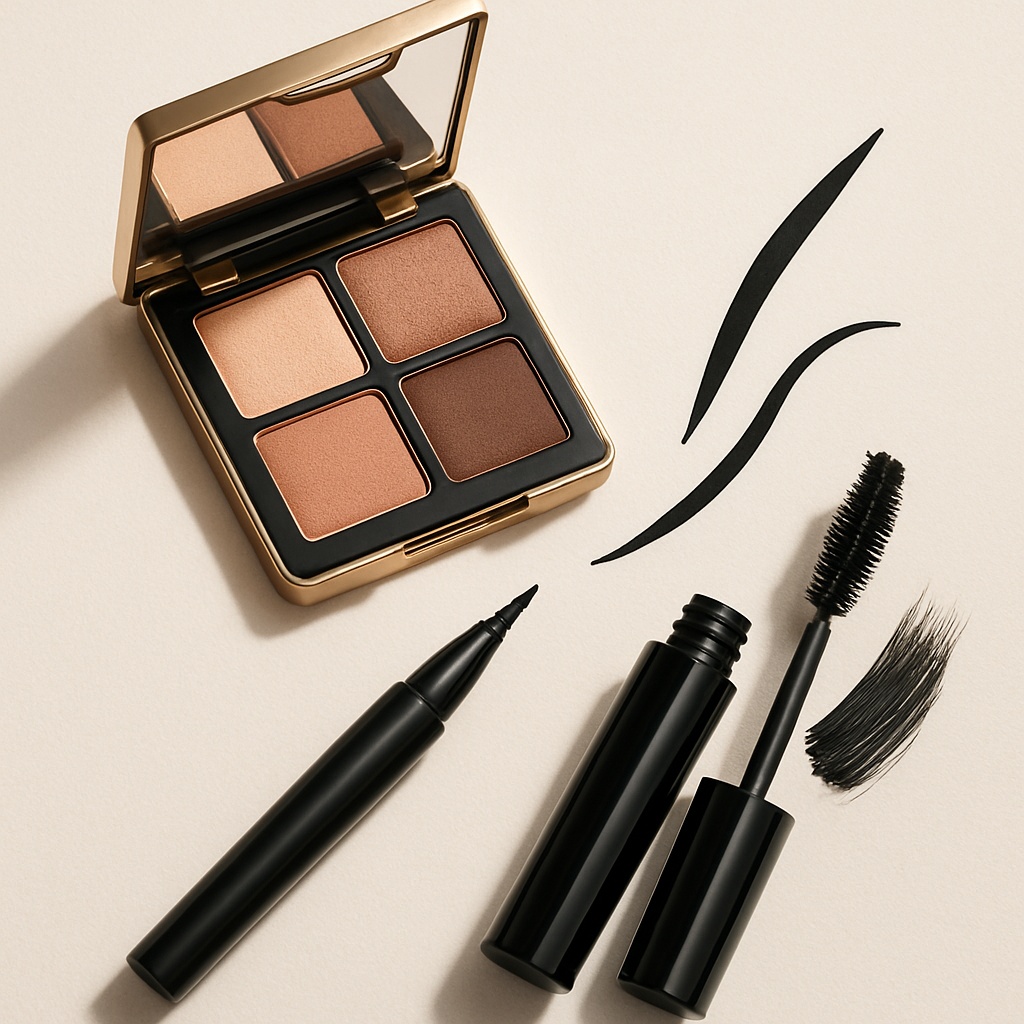 Elegant,Eye,Shadows,,Eye,Liners,,Mascara,On,Light,Background Elegant,Eye,Shadows,,Eye,Liners,,Mascara,On,Light,Background